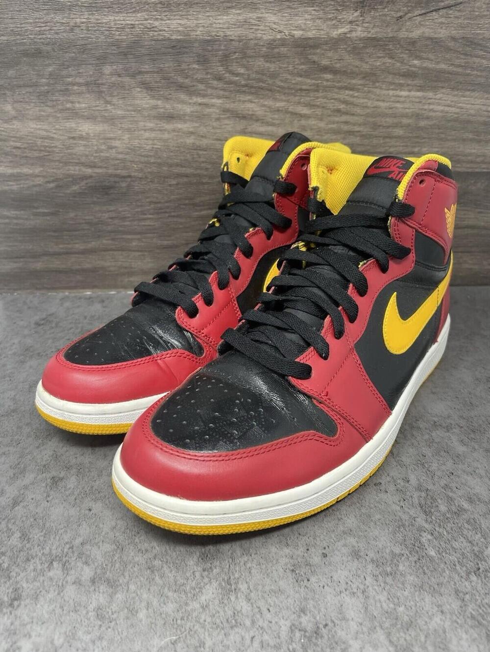 Air Jordan 1 Highlight Reel Sneakers Mens Size 12 Red Black Lot 555088-017 - Picture 2 of 12